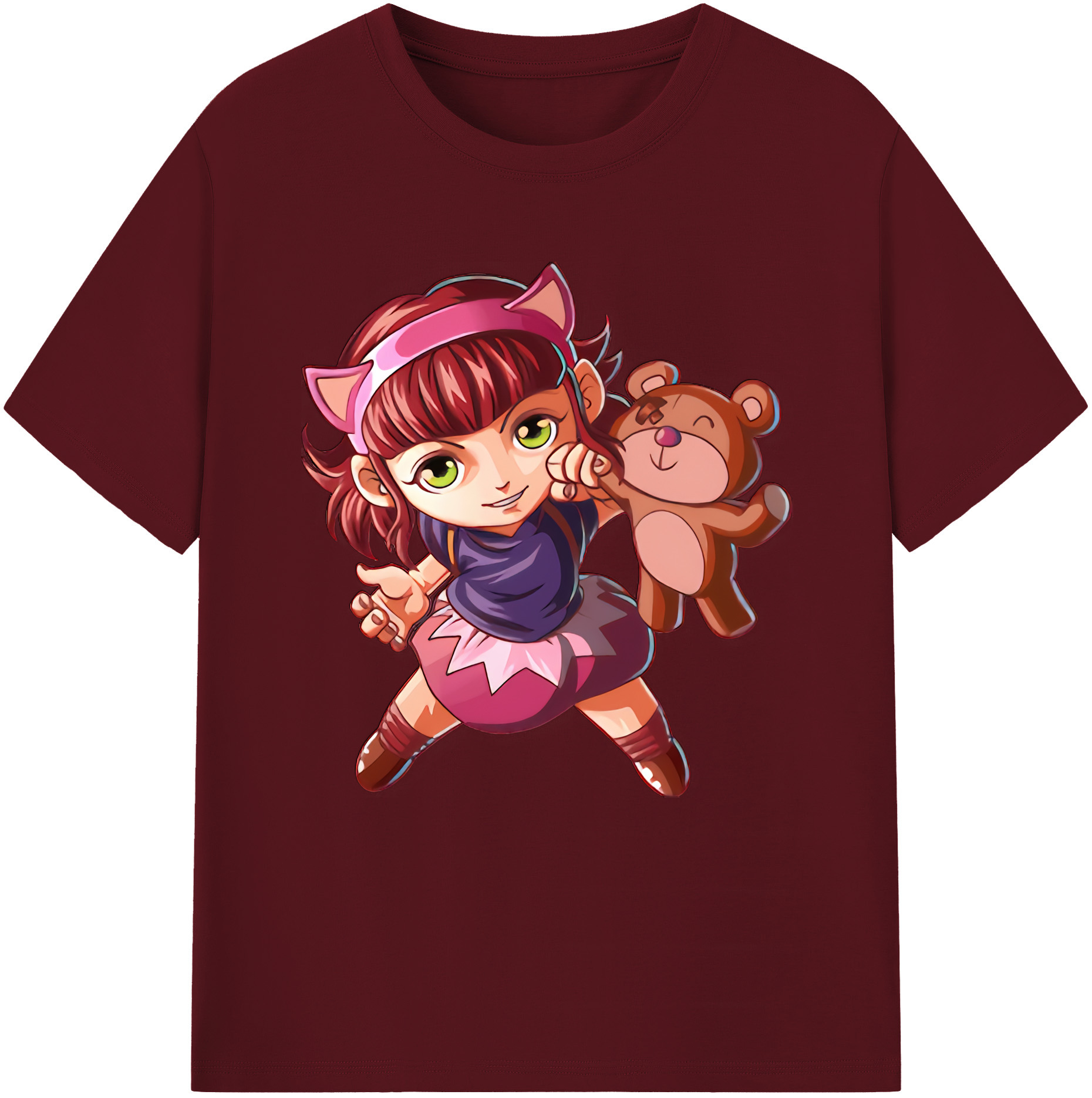 リーグ・オブ・レジェンド League of Legends LOL 綿100％半袖Tシャツ（フロントプリント）